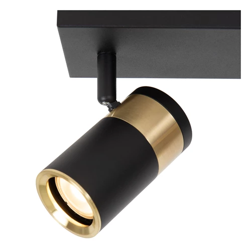 Lucide GORIK - Spot plafond - 3xGU10 - Noir - détail 1